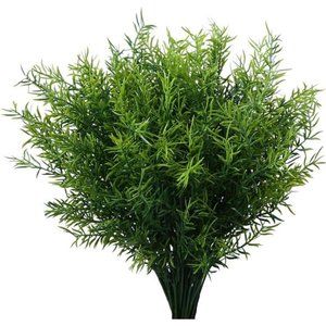 Artificial Plants Flowers Grass Shrubs 8Pack No Fade FauxPlastic Flowers Outdoor
